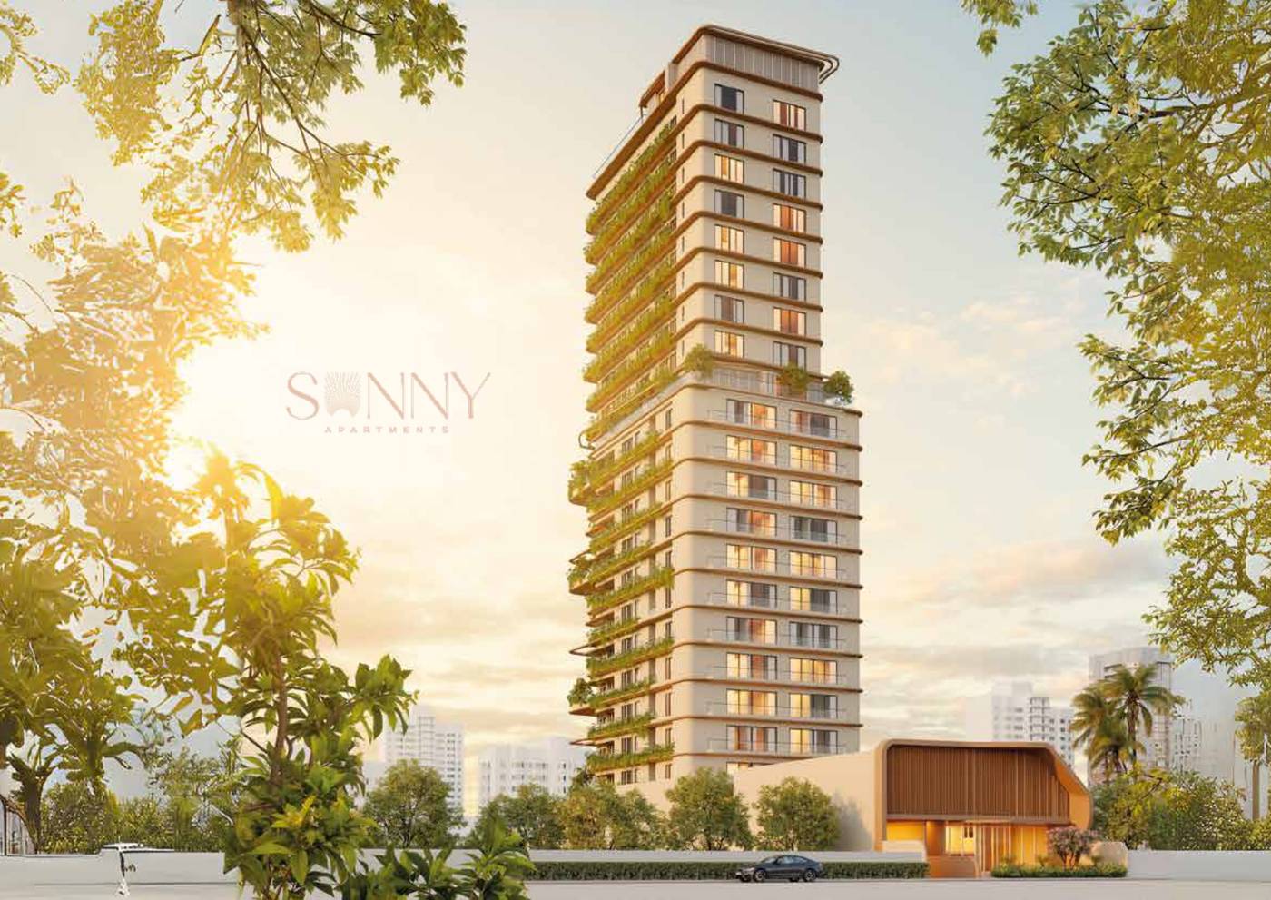 Sunny Apartments: perspectiva ilustrativa 1